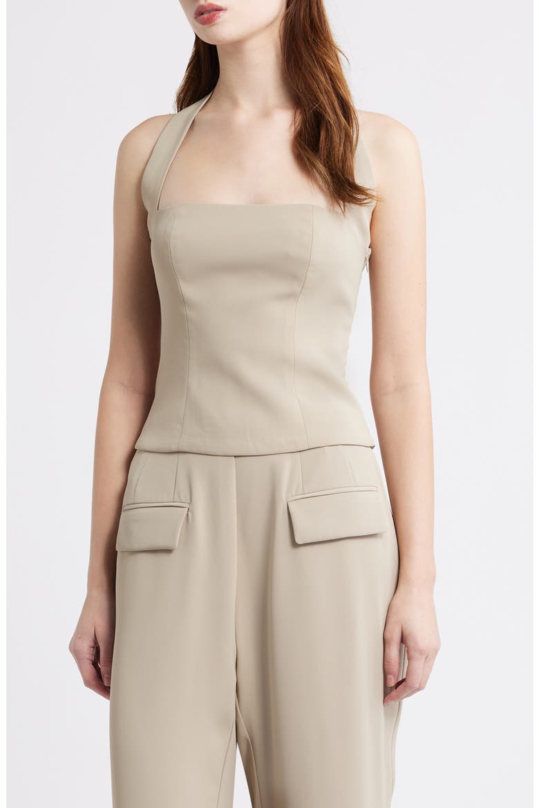 The Ultimate Muse Halter Top, Main, color, TAUPE
