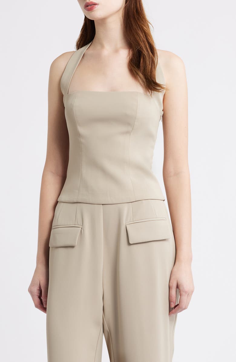 Odd Muse The Ultimate Muse Halter Top, Main, color, Taupe