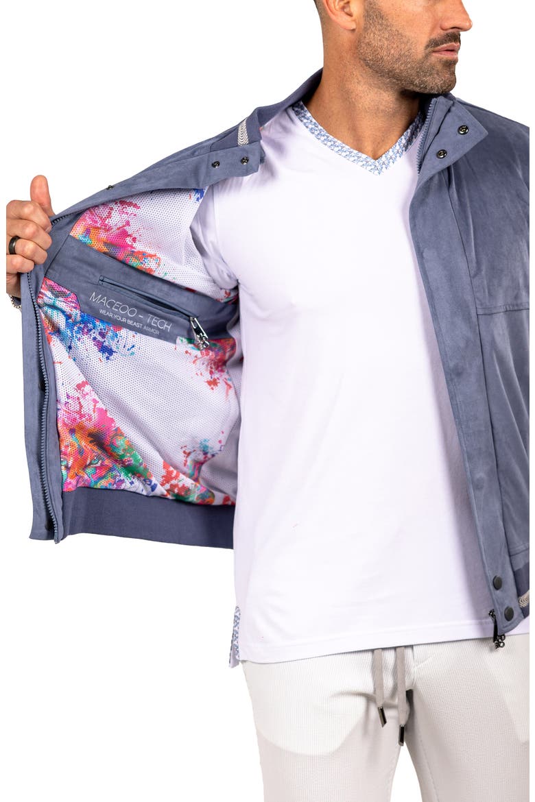 Bomber Jacket, Alternate, color, BLUE