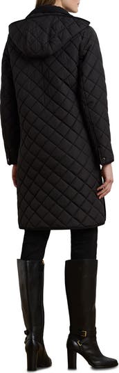 特価!Ralph Lauren Diamond Quilted Belted Hooded Puffer Coat 人気！Ralph Lauren Diamond Quilted Belted Hooded Puffer Coat