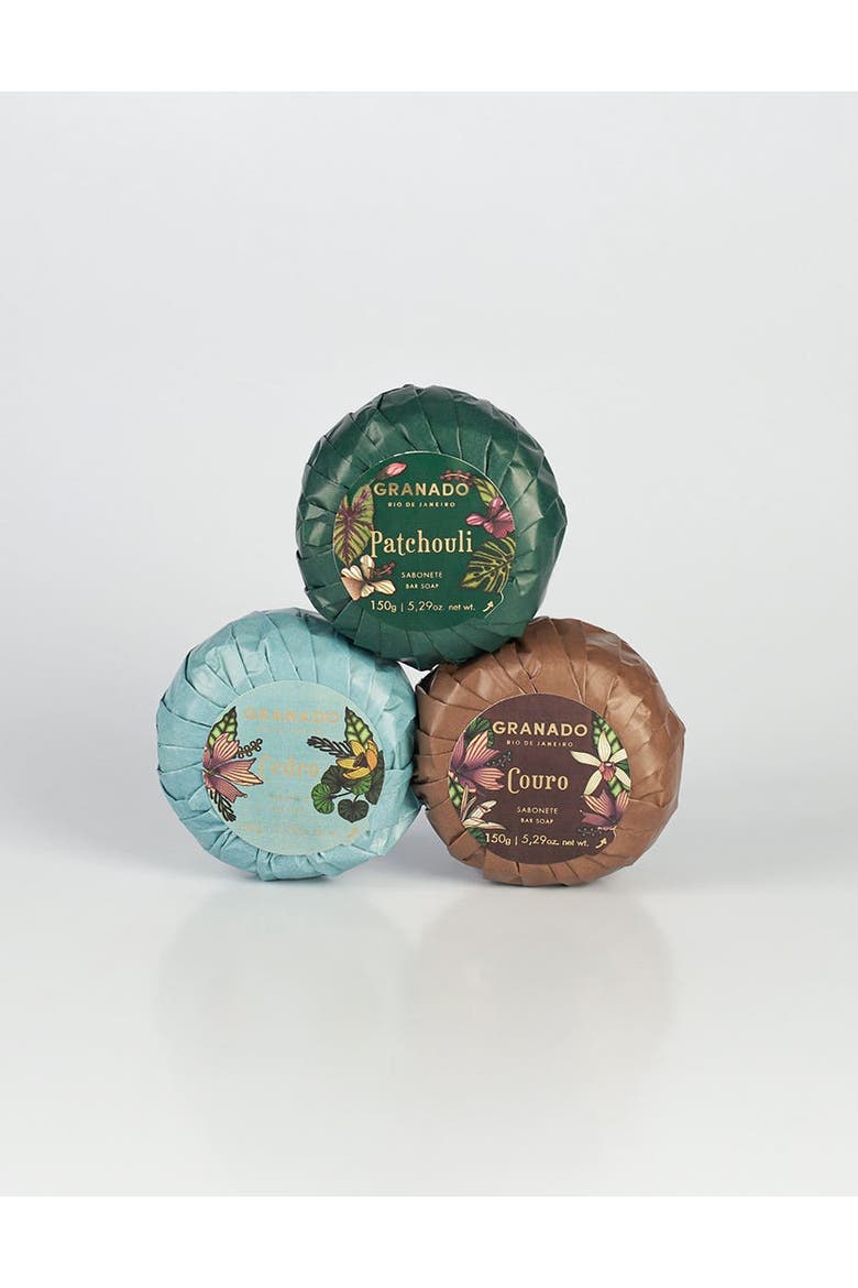 Patchouli Soap Trio, Alternate, color, Clear