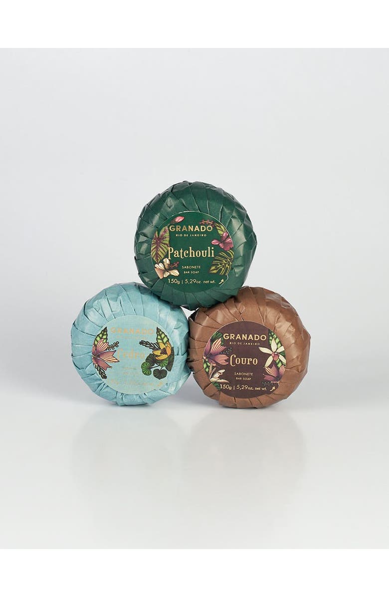 GRANADO Patchouli Soap Trio, Alternate, color, NO COLOR