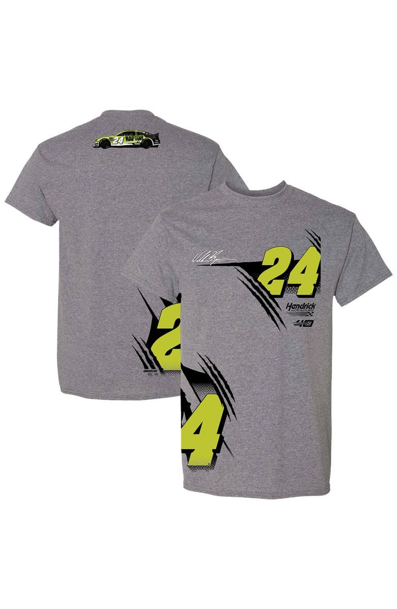 HENDRICK MOTORSPORTS TEAM COLLECTION Men's Hendrick Motorsports Team Collection  Heather Charcoal William Byron  Raptor T-Shirt, Alternate, color, 