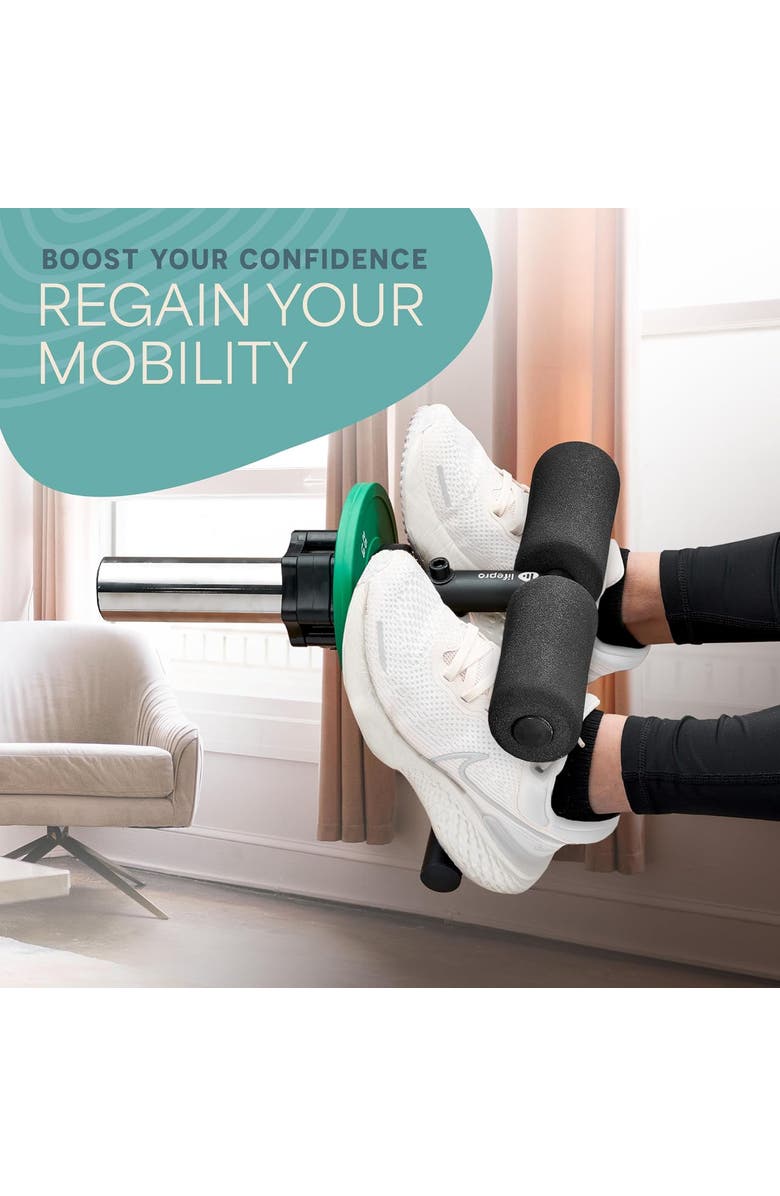 Lifepro Tib Bar for Tibialis Raises Lower Leg Strength & Ankle Training Equipment, Alternate, color, Black