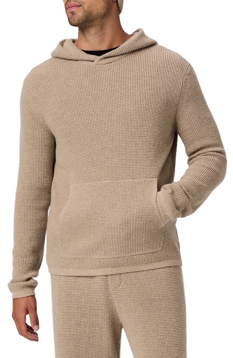 PAIGE Ojai Merino Wool Blend Hooded Sweater, Main, color, Mojave Sand