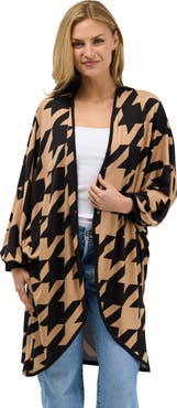 24seven Comfort Apparel Essential Womens Open Front Cardigan Jacket