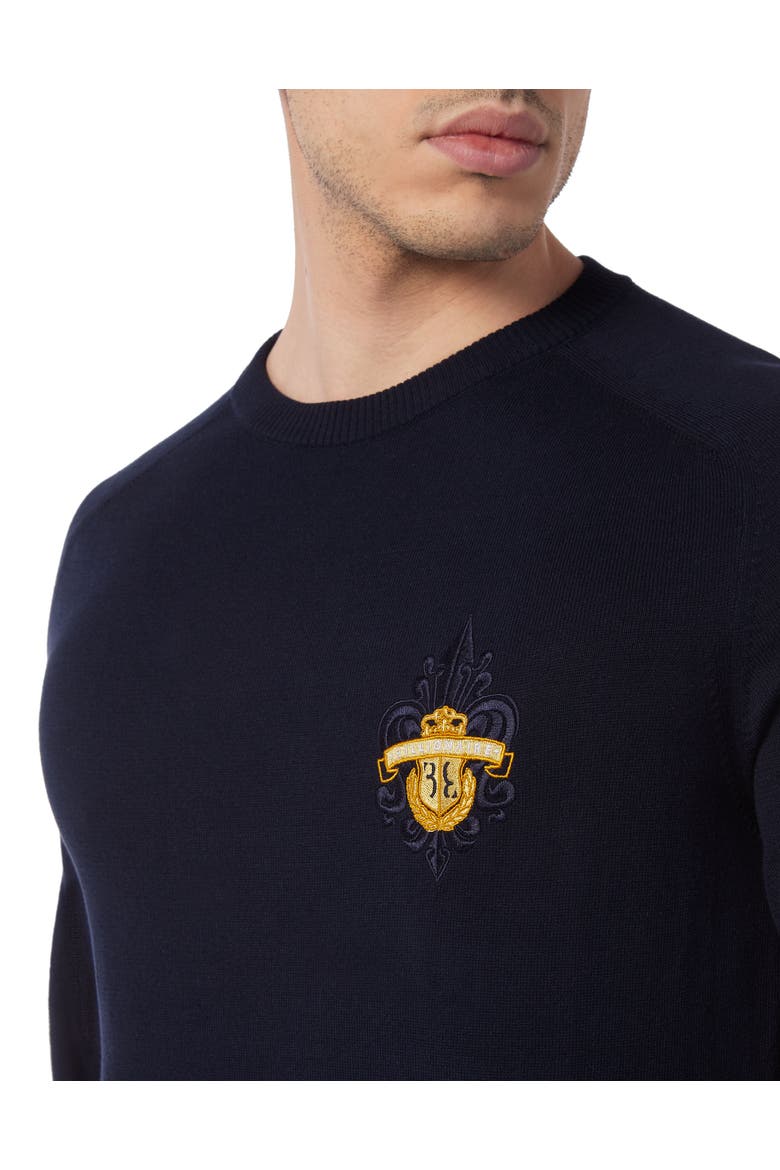 Pullover Round Neck Ls Men, Alternate, color, darkblue