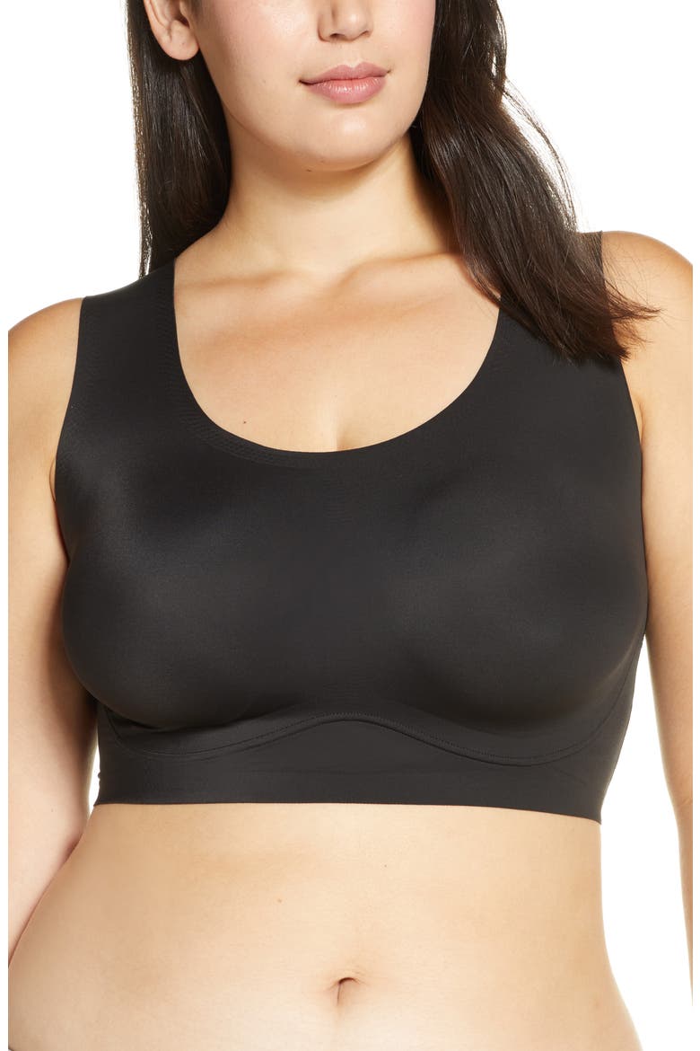 True Body Lift Scoop Neck Bra, Main, color, BLACK
