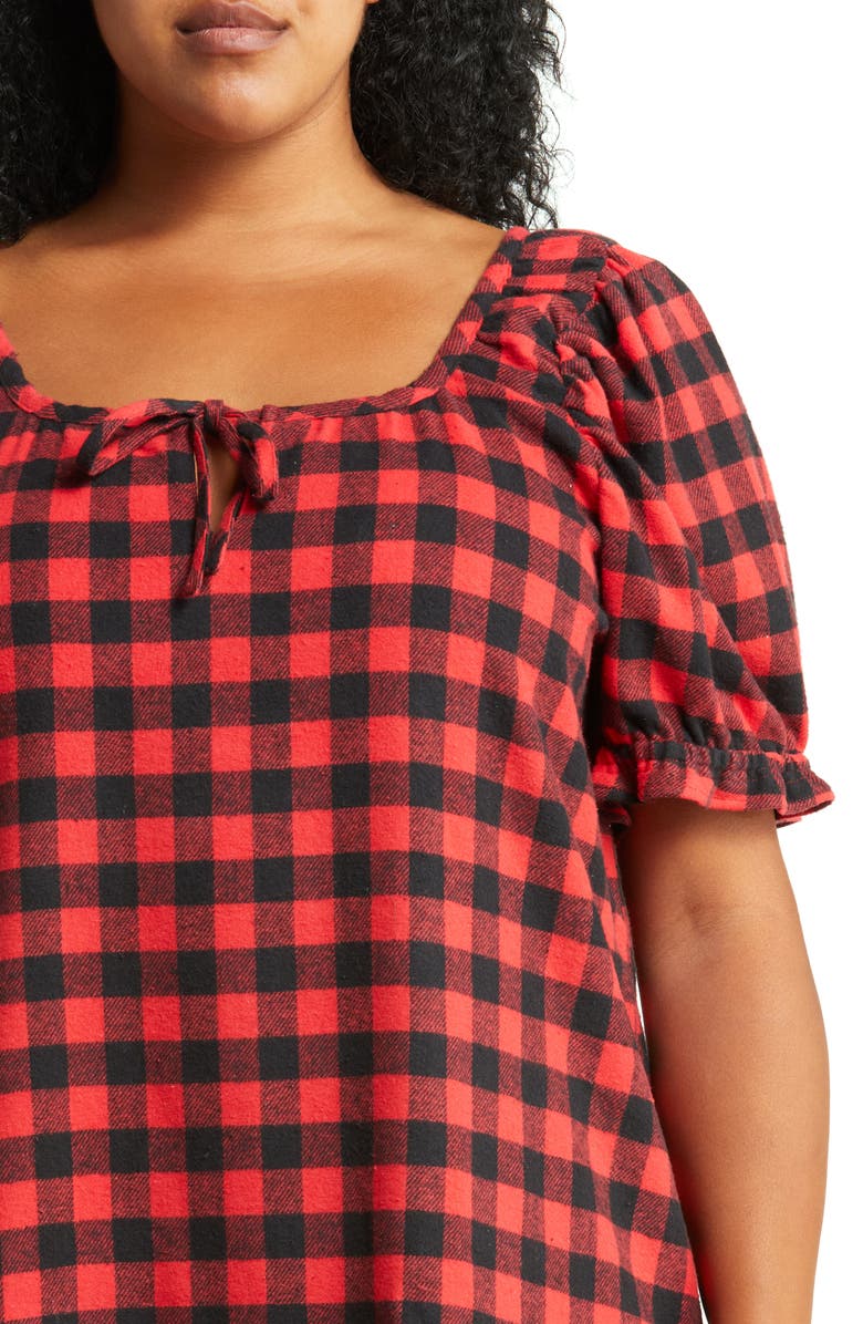 Nordstrom Matching Family Moments Buffalo Check Cotton Nightgown, Alternate, color, 