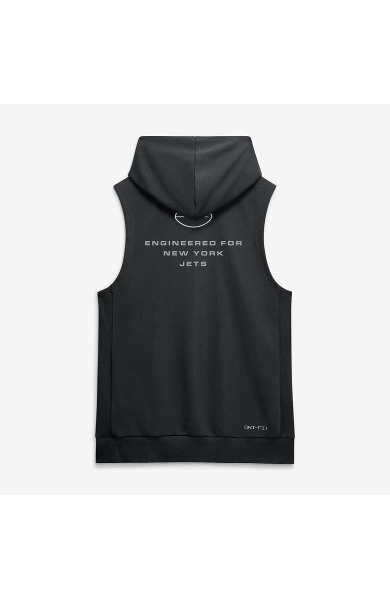 Nike Men's Nike Black New York Jets Sideline Standard Issue Dri-FIT Sleeveless Hoodie, Alternate, color, Black