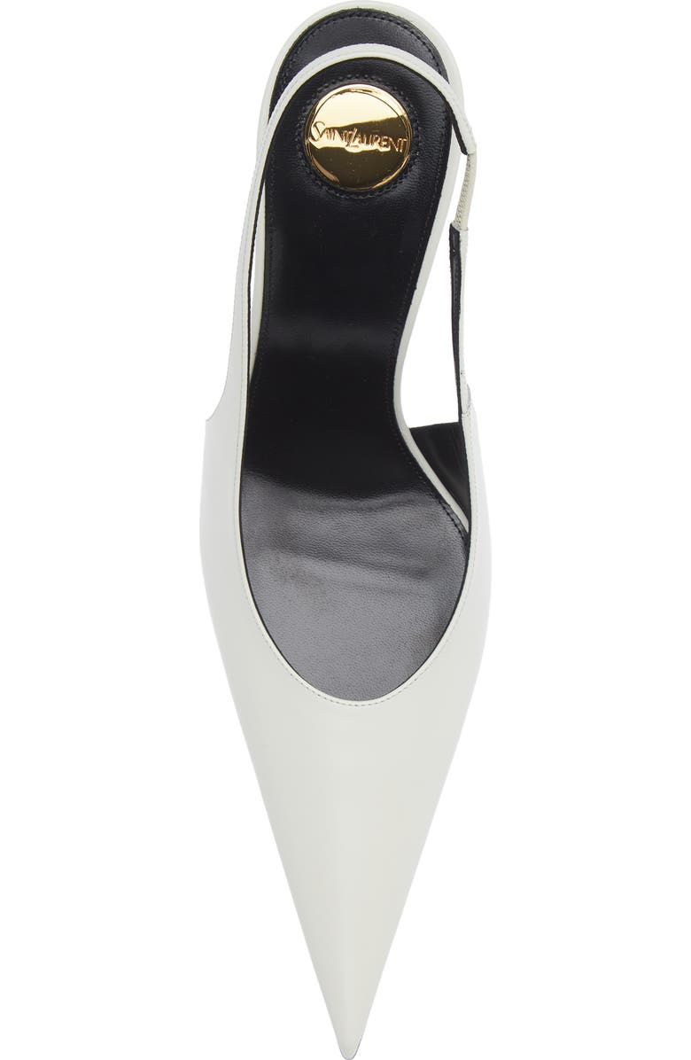 Saint Laurent Guermantes Slingback Pump, Alternate, color, Off White