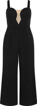 City Chic Flaunt It Wide Leg Jumpsuit