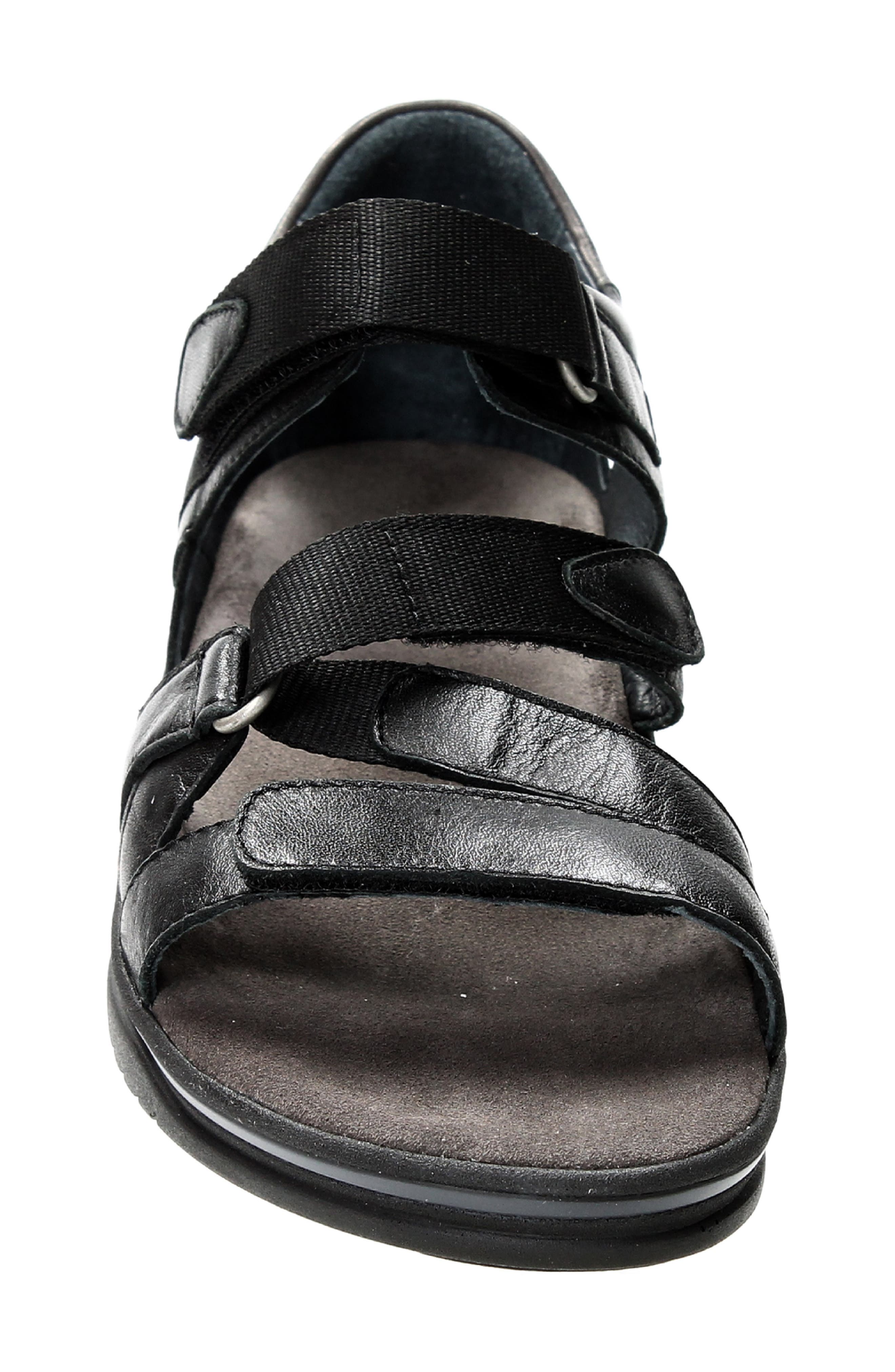 Wolky Desh Sandal, Alternate, color, Black Savana Leather
