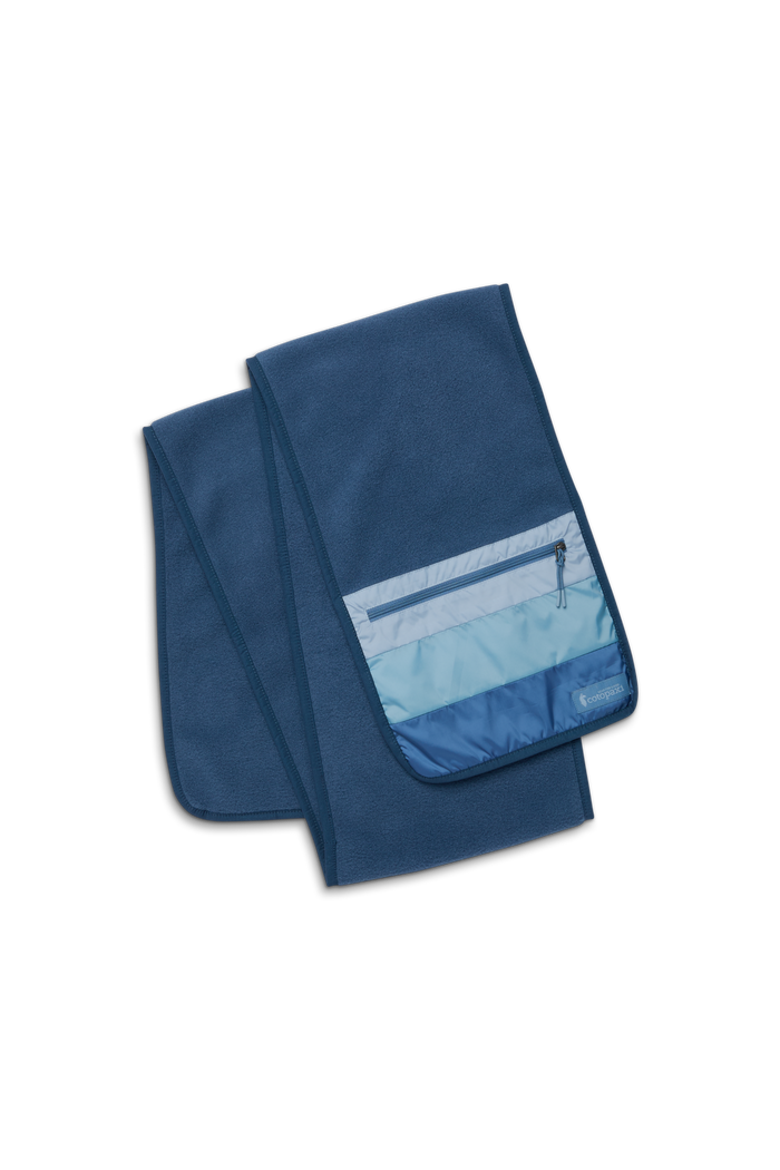 Teca Fleece Scarf, Main, color, Deep Sea