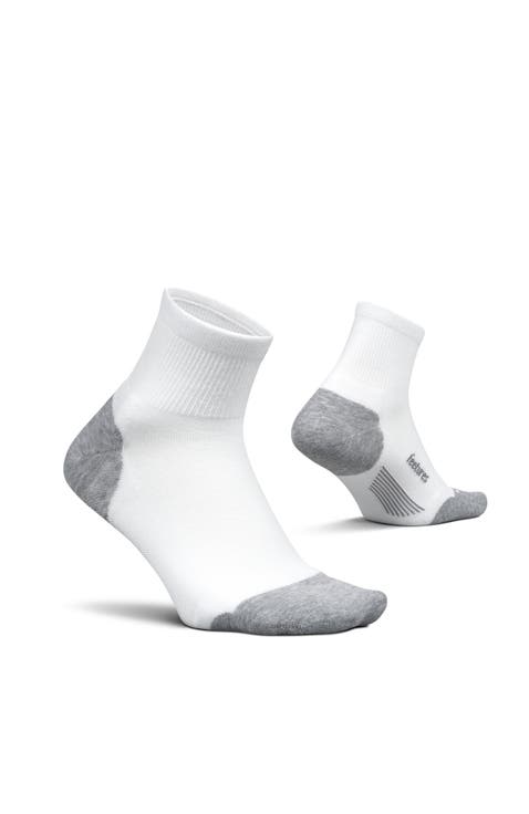 Elite Max Cushion Quarter Sock Athletic Running Socks, Targeted Compression, Moisture Wicking