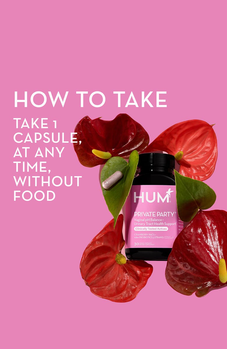 Hum Nutrition Private Party<sup>™</sup> probiotic for vaginal health + urinary tract health Supplement, Alternate, color,