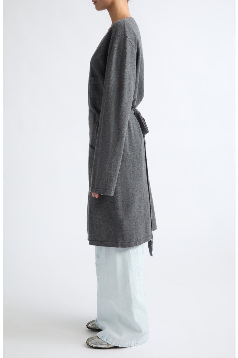 Virgin Wool Wrap Cardigan, Alternate, color, MEDIUM GREY