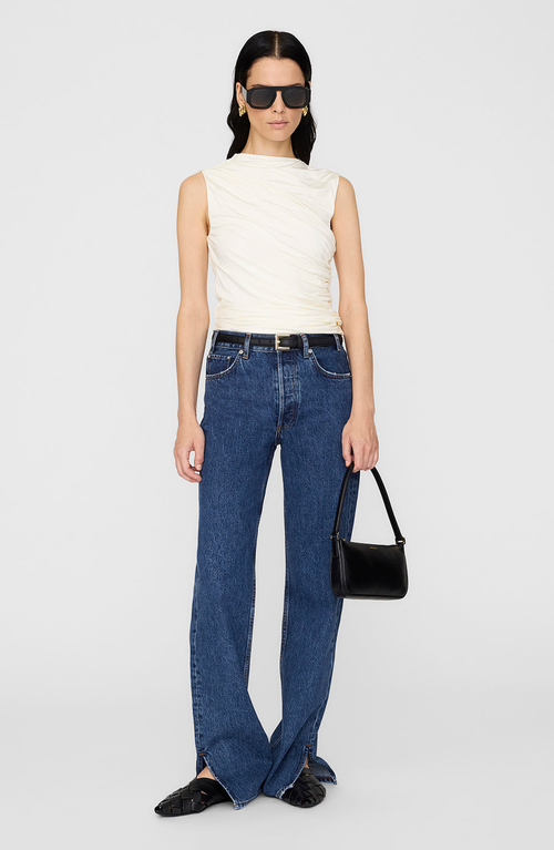 Anine Bing Lucia Top Ivory In White