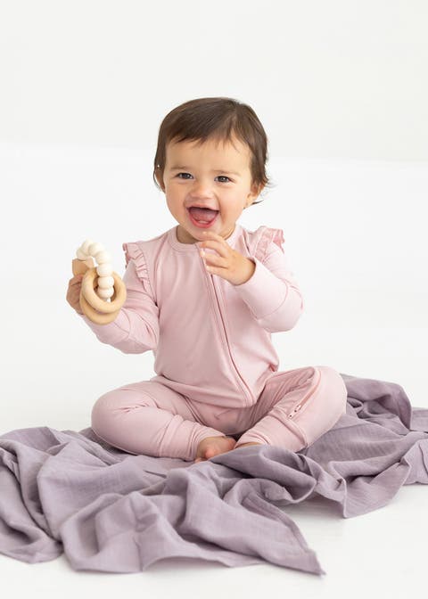 Whimsical Wildflower Long Sleeve Convertible Romper with Headband