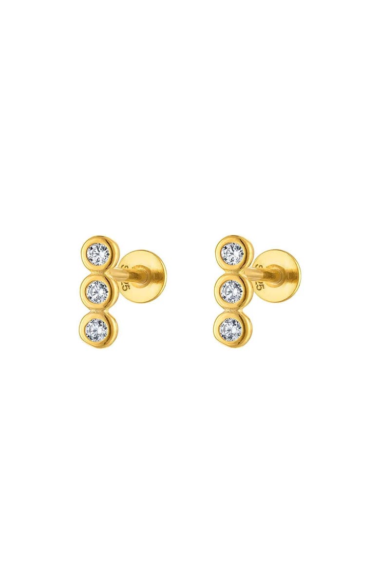 Outofoffice Triple Pavé Gold Earring Charm, Main, color, Gold