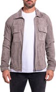 Maceoo Ascension0017 Perforated Suede Jacket