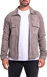 Maceoo Ascension0017 Perforated Suede Jacket