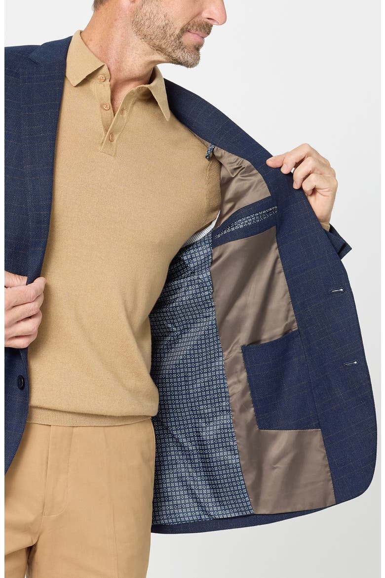Shadow Plaid Sport Coat, Alternate, color, NAVY