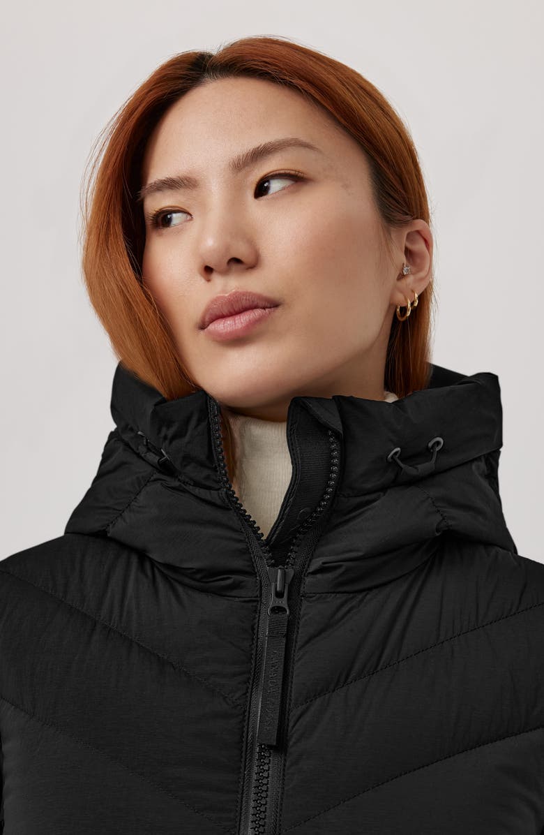 Canada Goose Clair Long 750 Fill Power Down Puffer Coat, Alternate, color, Black - Noir