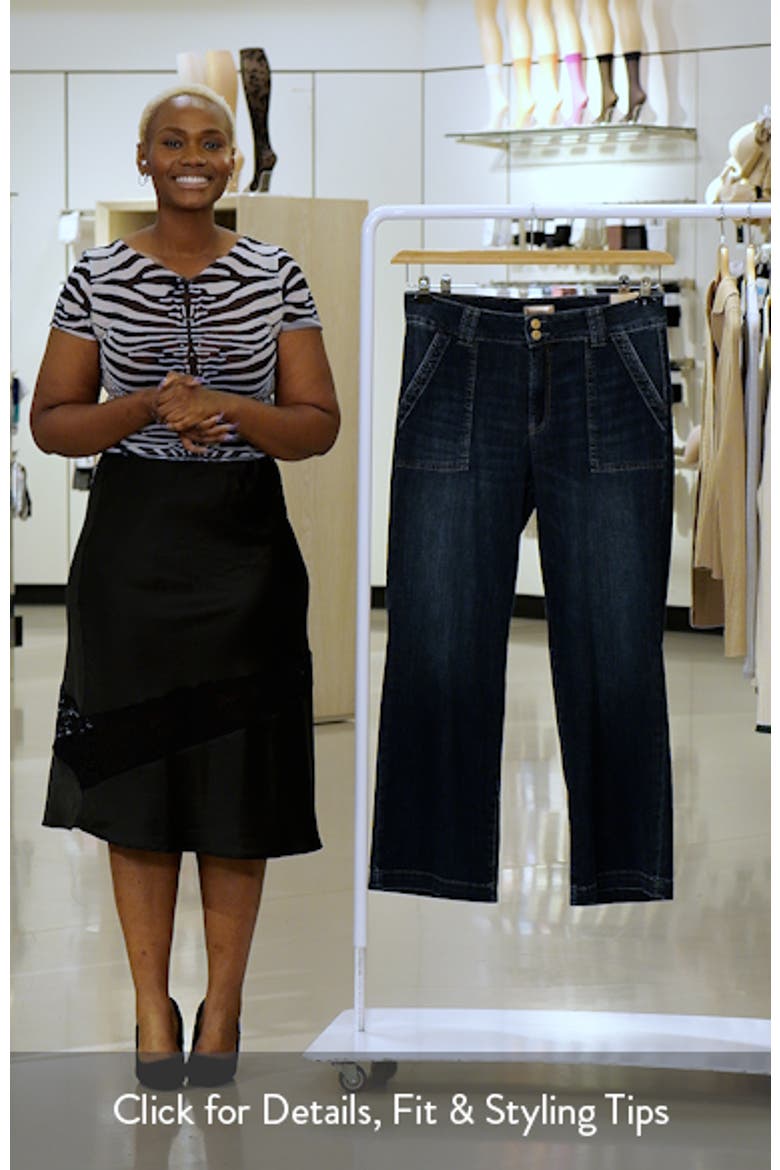 Jodi High Waist Wide Leg Utility Jeans video