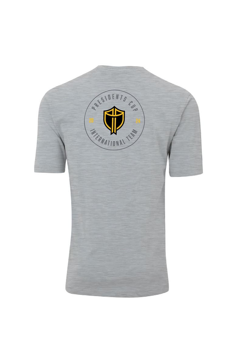 AHEAD Men's Ahead Heather Gray 2024 Presidents Cup International Team Pembroke T-Shirt, Alternate, color,