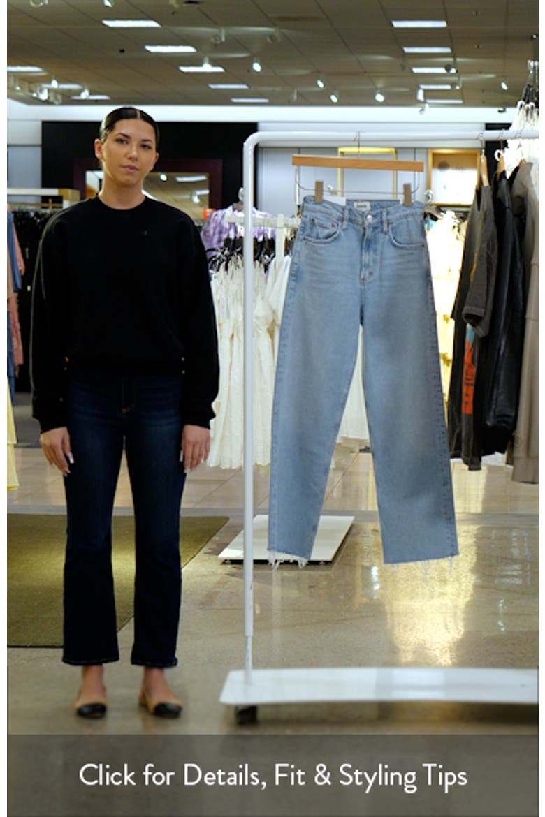 Ren Raw Hem High Waist Ankle Wide Leg Jeans video