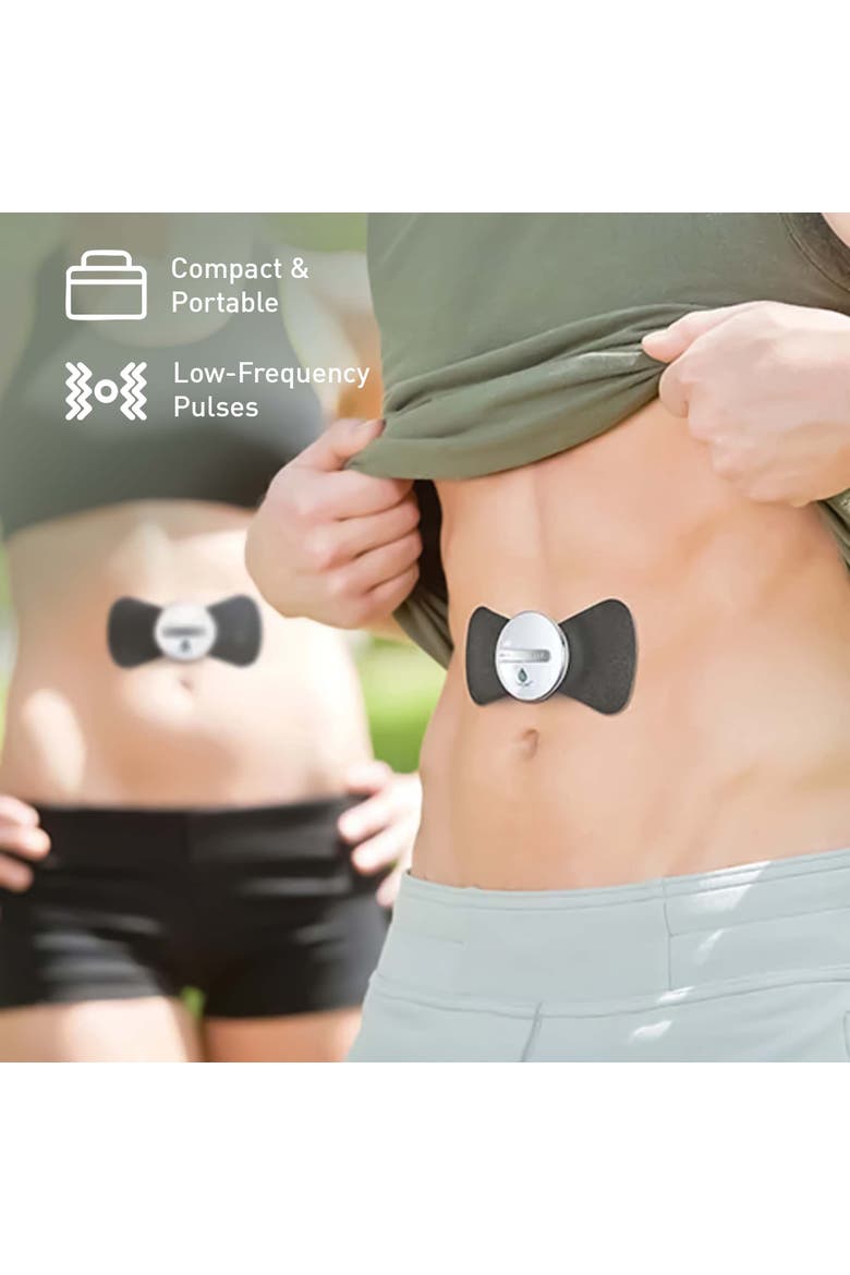 Wireless Muscle Stimulator & Abdominal Toning Massager Set, Alternate, color, Black