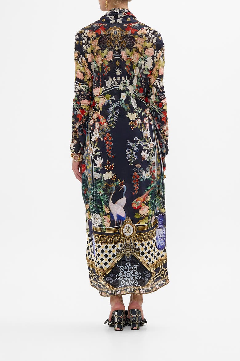 Long Casual Jacket With Pockets Palacio Poetry, Alternate, color, Palacio Poetry