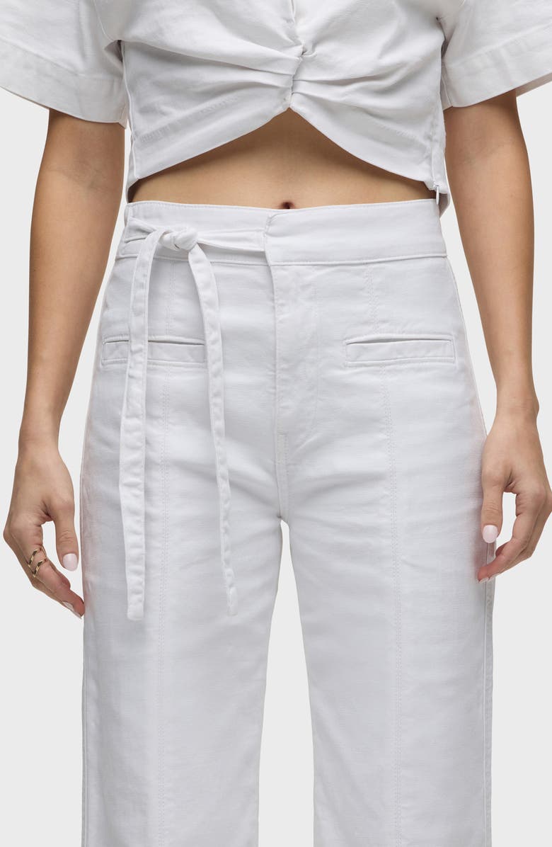 Hudson Jeans Tie Waist Wide Leg Trousers, Alternate, color, 