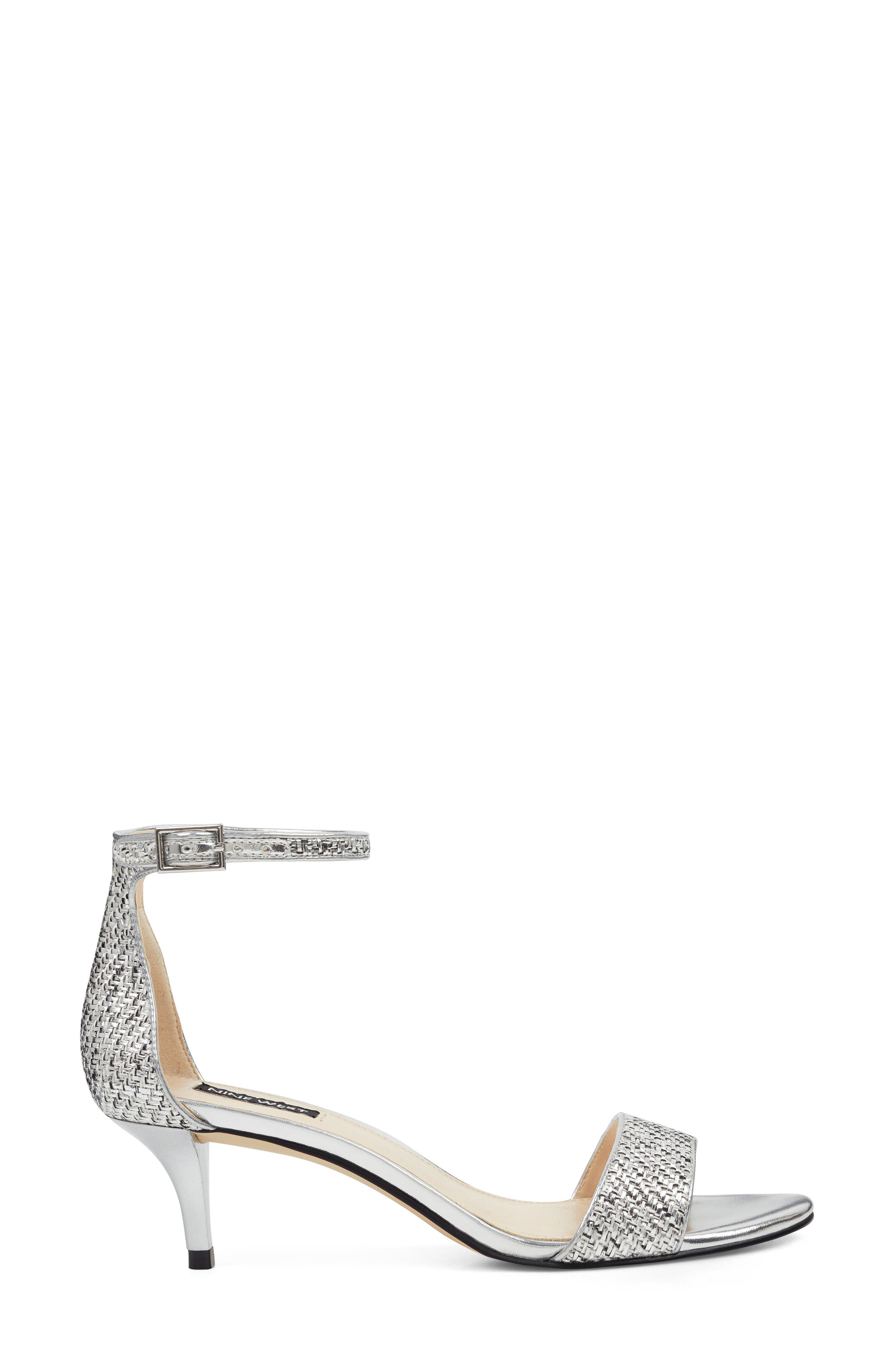 Nine West 'Leisa' Ankle Strap Sandal, Alternate, color, 