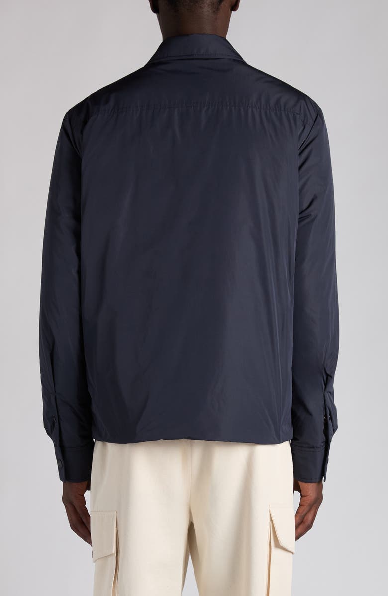 Moncler Vigeon Padded Down Shirt Jacket, Alternate, color, English Blue