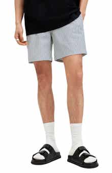 AllSaints Warden Stripe Swim Trunks