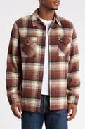 Rainforest Brushed Plaid Shirt Jacket