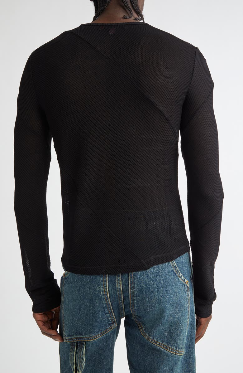 Eckhaus Latta Spiral Long Sleeve T-Shirt, Alternate, color, Jet