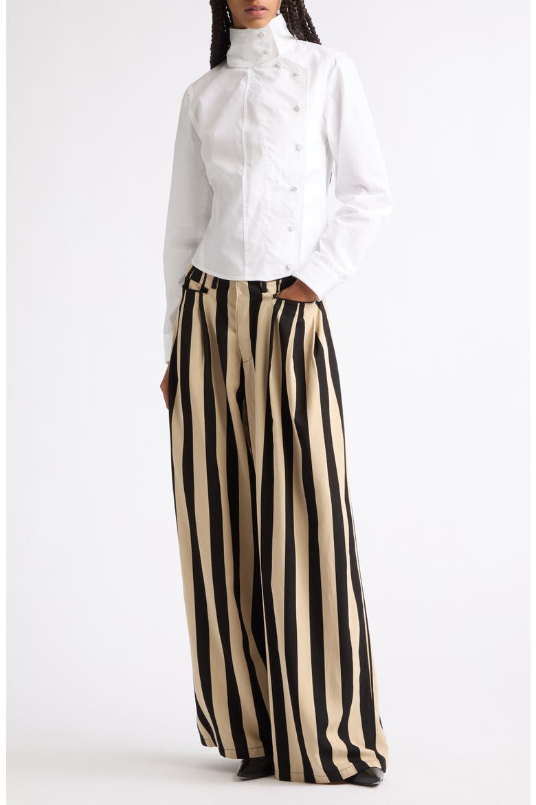 Asymmetrical Front Shirt, Alternate, color, WHITE