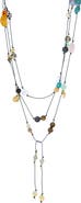 MARLYN SCHIFF Gemma Beaded Multistrand Lariat Necklace