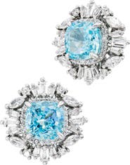 SAVVY CIE JEWELS Cubic Zirconia Stud Earrings