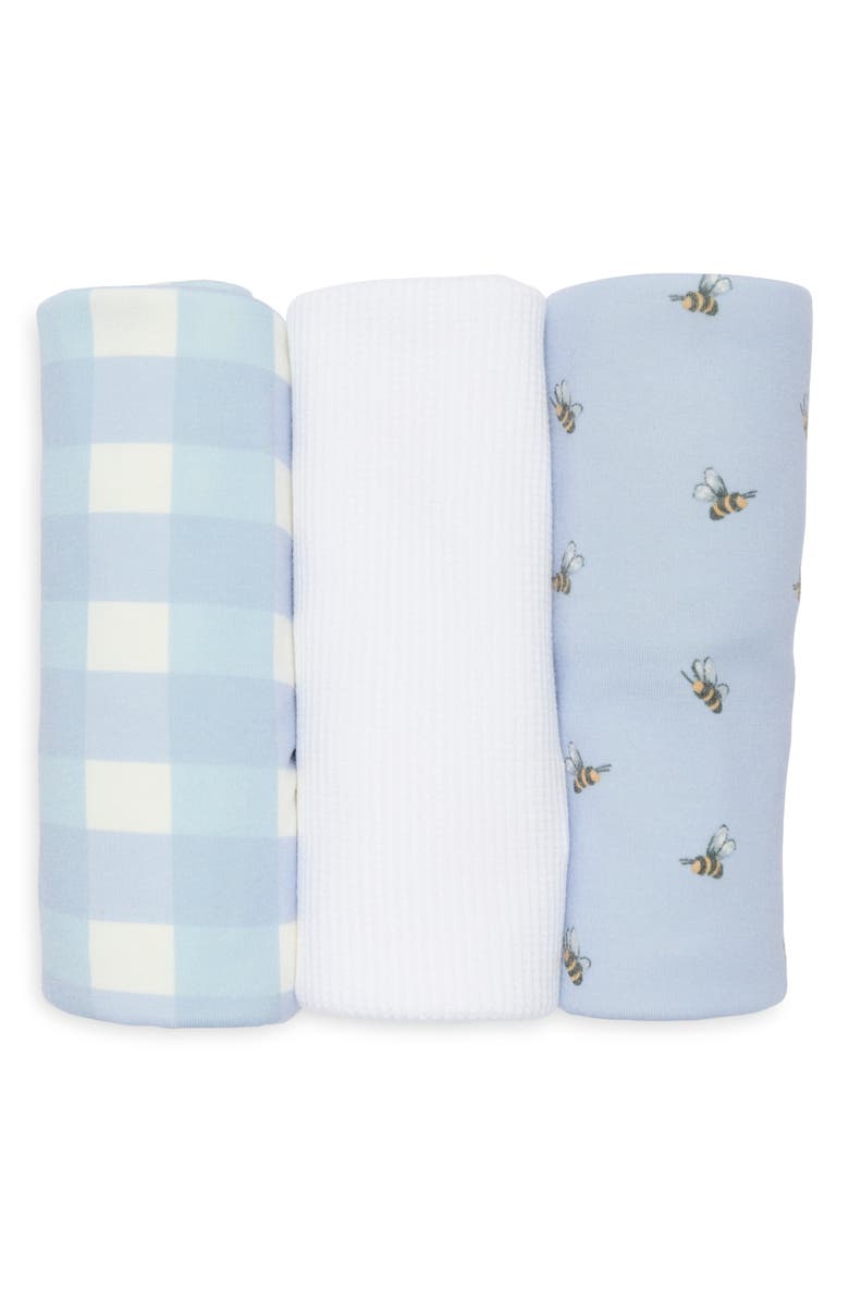Toby 3-Pack Assorted Blankets, Main, color, Icy Blue