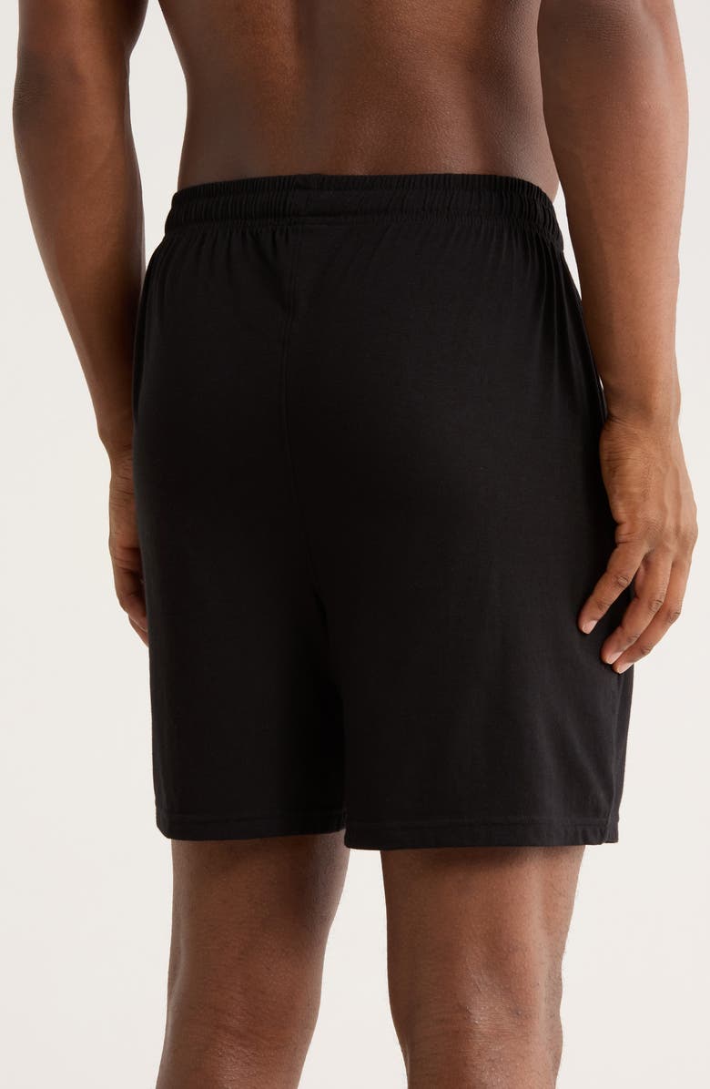 Tahari Ultimate Comfort Pajama Shorts, Alternate, color, Black
