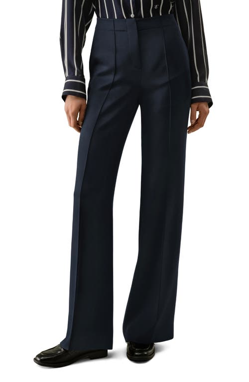 Lilysilk Minimalist Stretch Silk Crêpe Pant In Blue