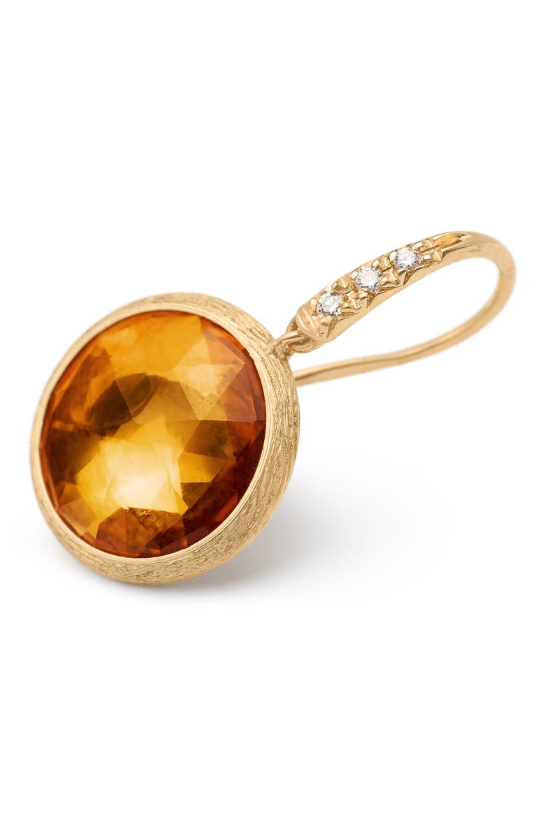 Jaipur Color 18k Gold Citrine & Diamond Drop Earrings, Alternate, color, GOLD/ DIAMOND/ CITRINE