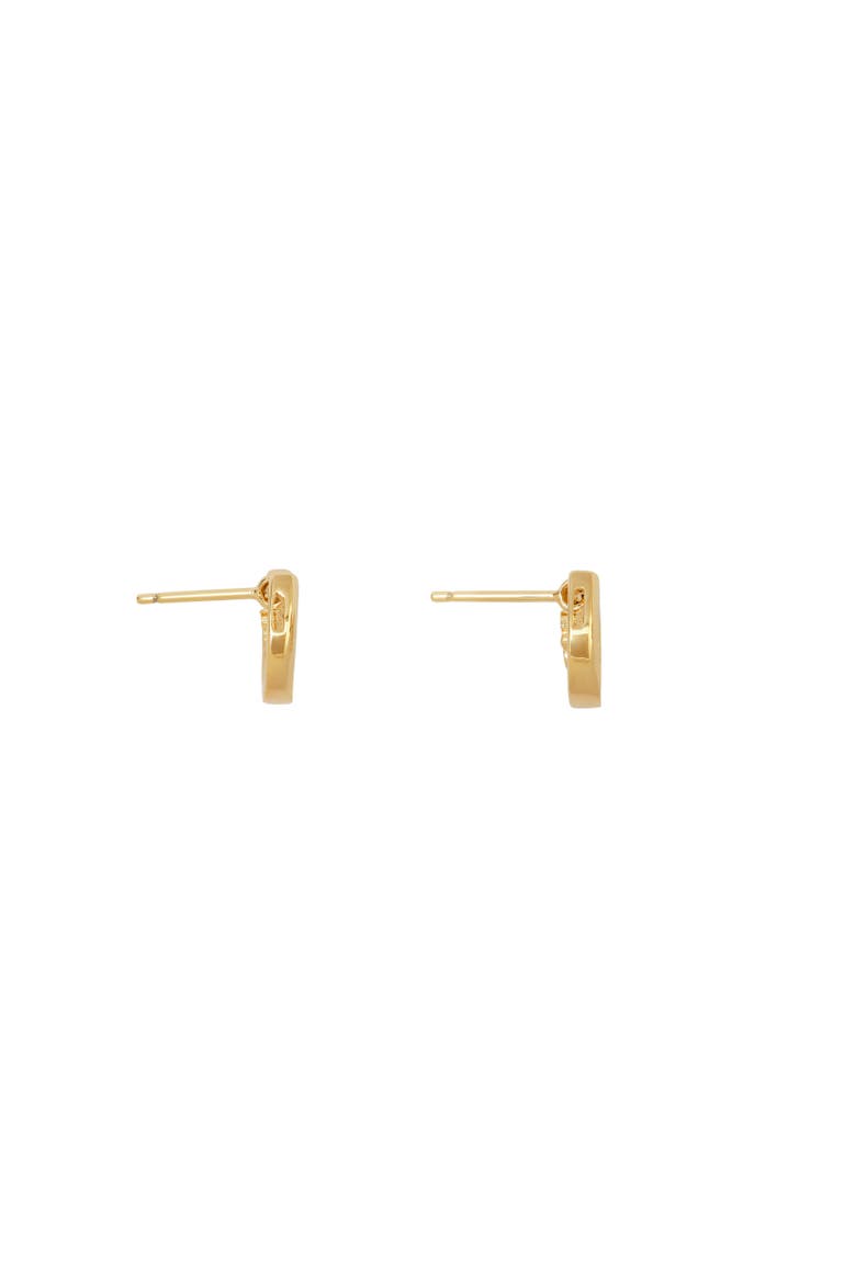 Horseshoe Earrings, Alternate, color, Gold/clear