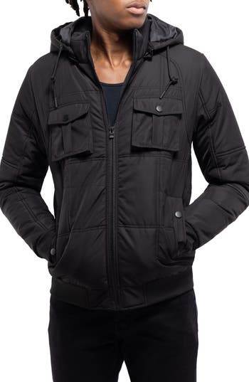 X-ray Xray Hooded Puffer Jacket In Black