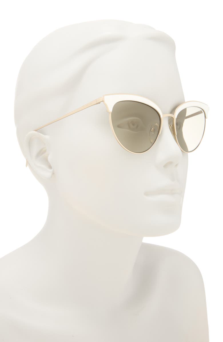 Prada 54mm Cat Eye Sunglasses, Alternate, color, Matte Gold