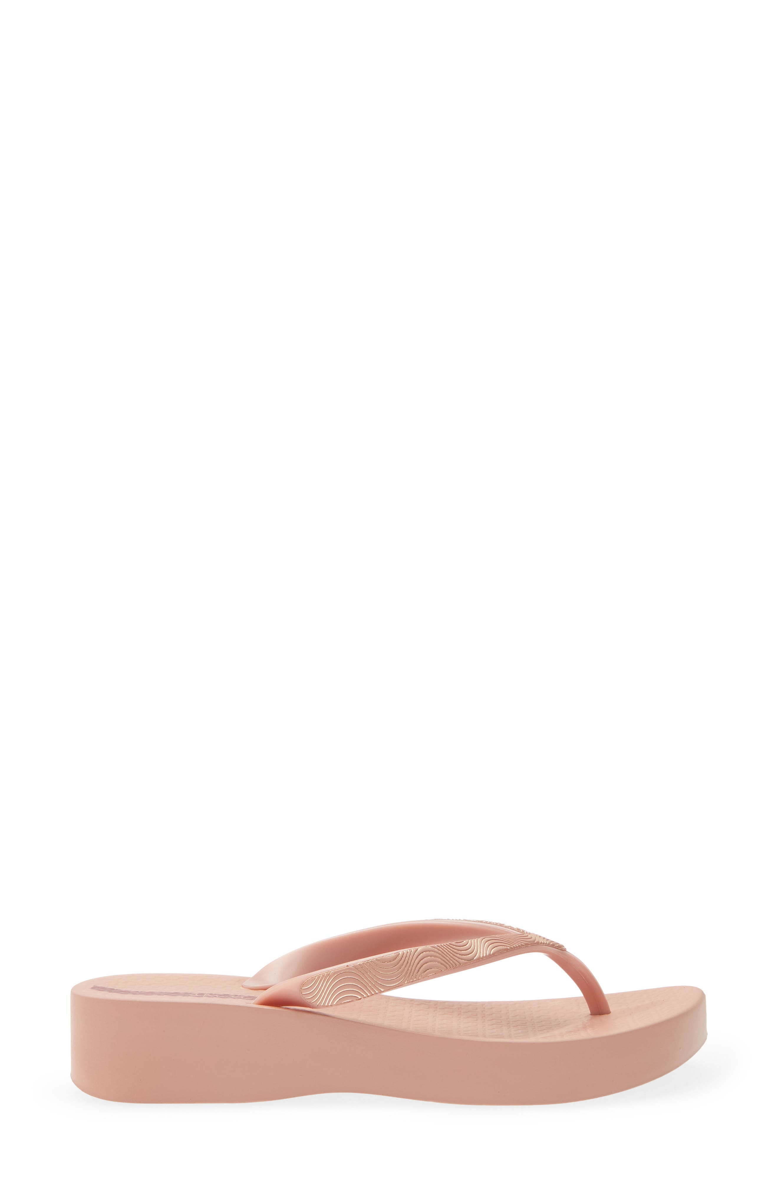 Ipanema Wedge Platform Flip Flop, Alternate, color, Pink/ Red